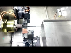 High-Precision CNC Lathe with Dual Spindles and Dual Turrets - Manufacturing Robotic Arm Connectors 
