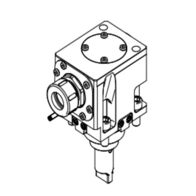 90 Degree Bmt55 Lathe Live Tooling Holders Driven Tool Holder