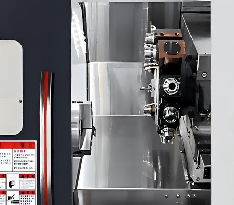 Universal Horizontal Cnc Turret Lathe Machine Medium Duty 350mm Length Of Workpiece