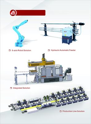 Hydraulic Servo Cnc Bar Feeder 18mm 26mm 34mm 42mm Storage Pipe Diameter