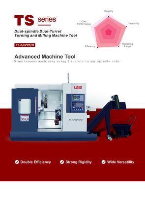 Powerful Multi Spindle Cnc Vertical Turret Lathe With Back Spindle