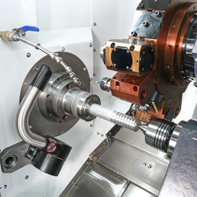 4 Axis Dual Spindle Dual Turret Lathe Accurate 380V With Turning Center