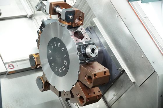 Twin Turrets CNC Horizontal Lathe Machine Dual Spindle Lathe With Y Axis