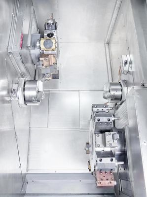 Digital Siemens Dual Spindle Dual Turret Lathe For Electrical Industry