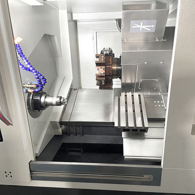 High Speed 3 Axis swiss Type Automatic Lathe 4500rpm Spindle Speed