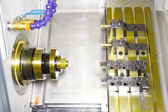 Linear Guideway Automatic Twin Spindle Cnc Lathe 35mm Width Of Bed