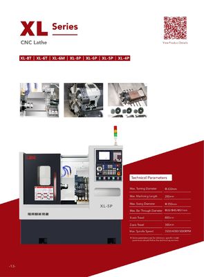 Linear Guideway Automatic Twin Spindle Cnc Lathe 35mm Width Of Bed