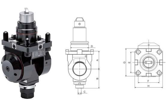Multiangular Driven Tool Holder With External Locking Chuck Clamping Method