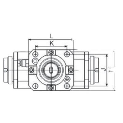 High Performance Driven Tool Holder Increased Productivity BMT55 90 Degree