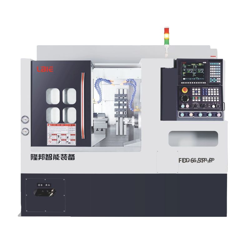 Slant Bed Twin Turret Cnc Lathe Multi Spindle Lathe Machine For Metal Turn And Mill