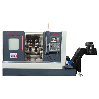 Metal Vertical Dual Spindle Dual Turret Lathe 3000 *2300 *2100 Dimension
