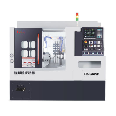 High Precision Dual Spindle Lathe Metal Efficient Metalworking Y Dual Axis Synchronous